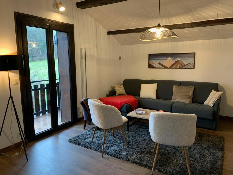 Duplex 3 Chambres Vue Mont-Blanc Domancy Eksteriør bilde