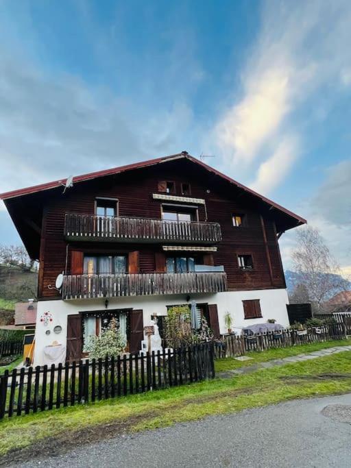 Duplex 3 Chambres Vue Mont-Blanc Domancy Eksteriør bilde