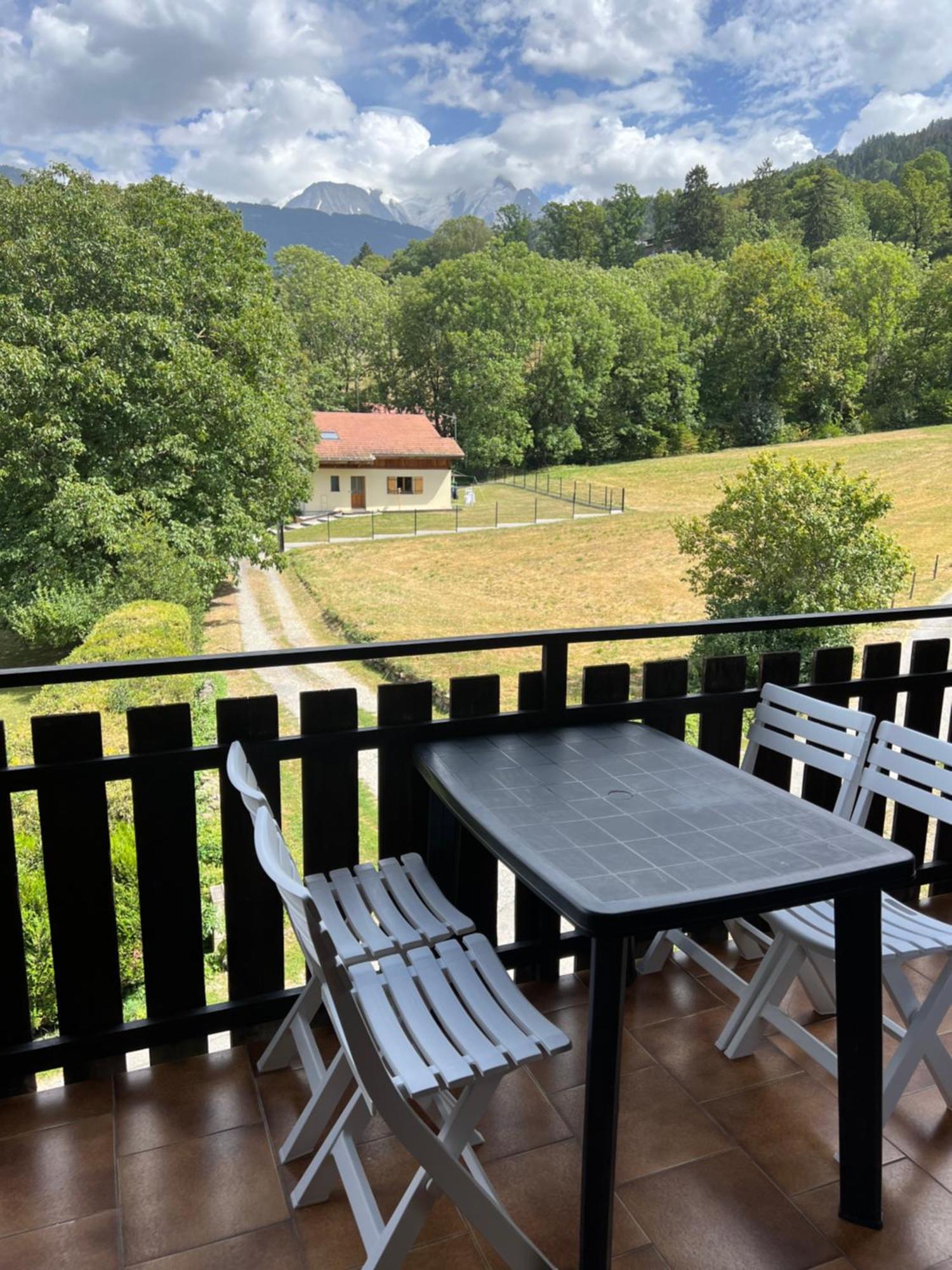 Duplex 3 Chambres Vue Mont-Blanc Domancy Eksteriør bilde